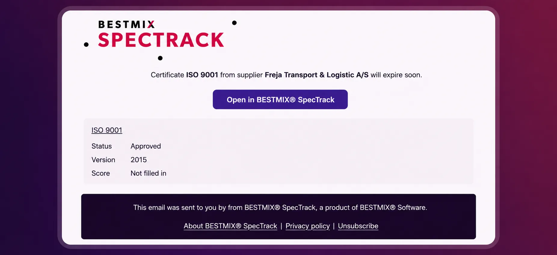 BESTMIX Spectrack meat